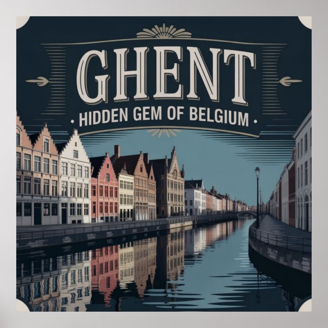 Gent – Belgiens verstecktes Juwel Poster (Vorne)