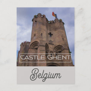Gent Belgium Gravensteen Castle Travel Foto Postkarte