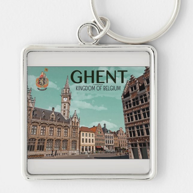 Gent - Korenmarkt Schlüsselanhänger (Vorne)