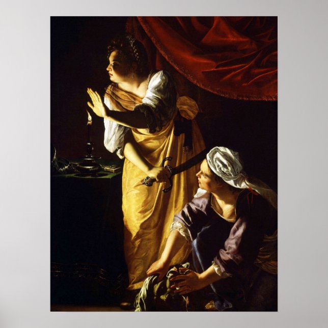 Gentileschi - Judith and Maidservant Poster (Vorne)
