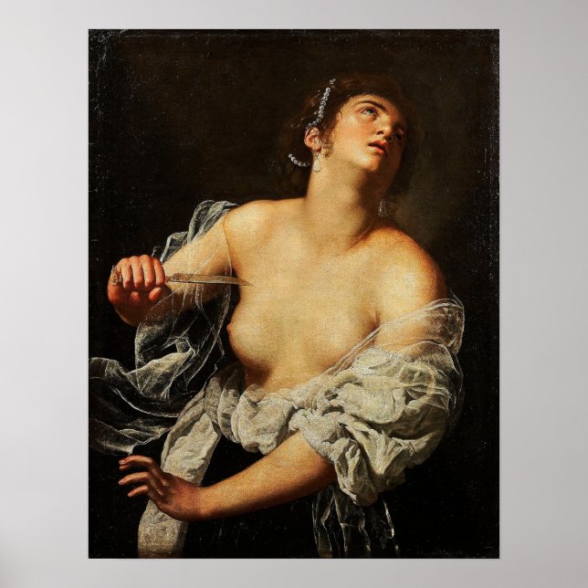 Gentileschi - Lucretia Artcurial Poster (Vorne)