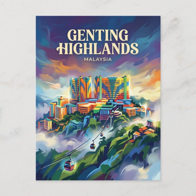 Genting Highlands Malaysia Postkarte (Vorderseite)