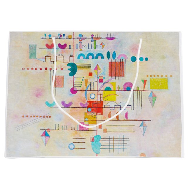 Gentle Accent, Wassily Kandinsky Große Geschenktüte (Vorderseite)