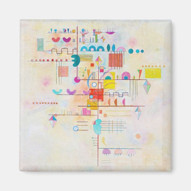 Gentle Accent, Wassily Kandinsky Magnet (Vorne)
