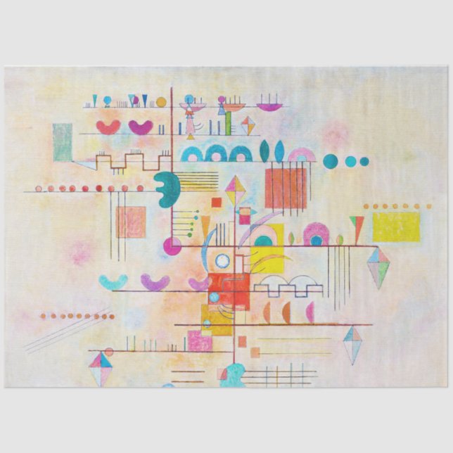 Gentle Accent, Wassily Kandinsky Seidenpapier (Vorderseite)