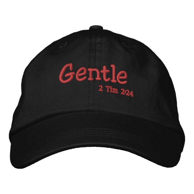 Gentle Bible Quotes Anpassen Bestickte Baseballkappe (Vorderseite)