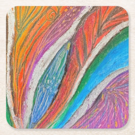 Gentle Bloom Untersetzer - Muster aus getexturtem 