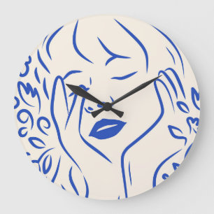 Gentle Blume Dream Große Wanduhr