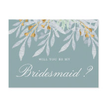 Gentle Botanics | Einladung von Bridesmaid Postkar
