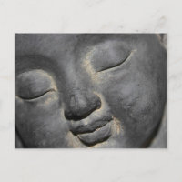Gentle Buddha Face Stone Skulptur
