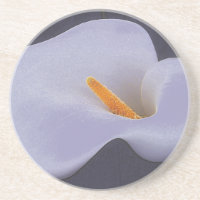 Gentle Calla Lily Petal Waves Sandstone Untersetze