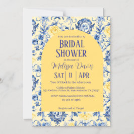 Gentle Chinoiserie Bridal Shower Invitation  Magneteinladung
