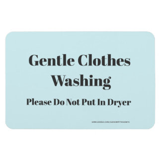 Gentle Clothes Washing - mit Website-Adresse Magnet