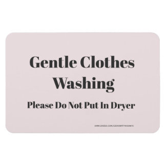 Gentle Clothes Washing - mit Website-Adresse Magnet