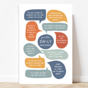 Gentle Daily Erinnerungen Social Emotional Learnin Poster