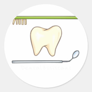 Gentle Dental - Zahnbürste Runder Aufkleber