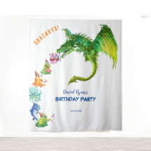 Gentle Dragon Monsters Geburtstags Foto Hintergrun
