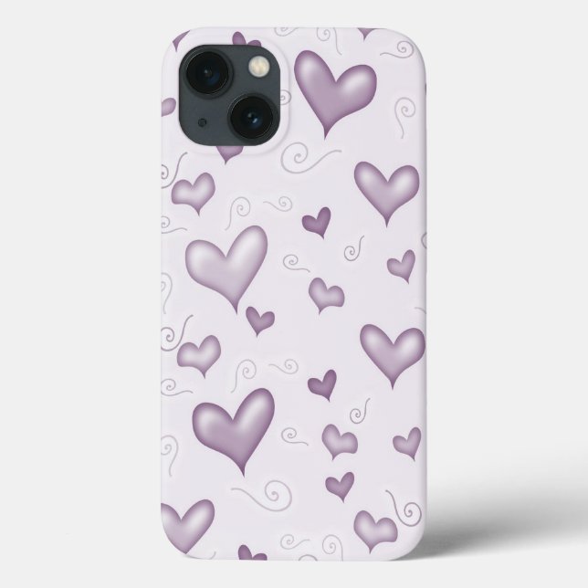 Gentle Elegant Hearts Case-Mate iPhone Hülle (Rückseite)