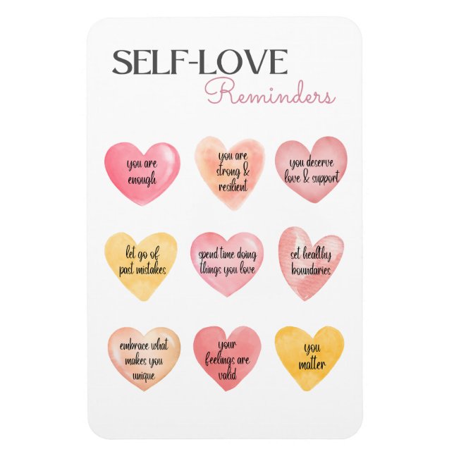 Gentle Erinnerungen für die psychische Gesundheit  Magnet (Vertikal)