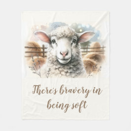 Gentle Ewe: Weiche Wollschäfe Fleecedecke