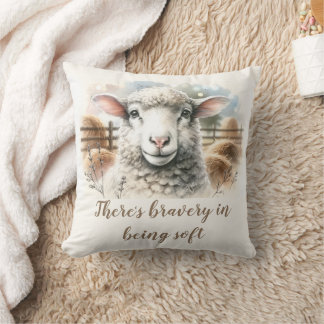 Gentle Ewe: Weiche Wollschäfe Kissen