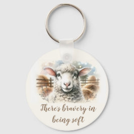 Gentle Ewe: Weiche Wollschäfe Schlüsselanhänger