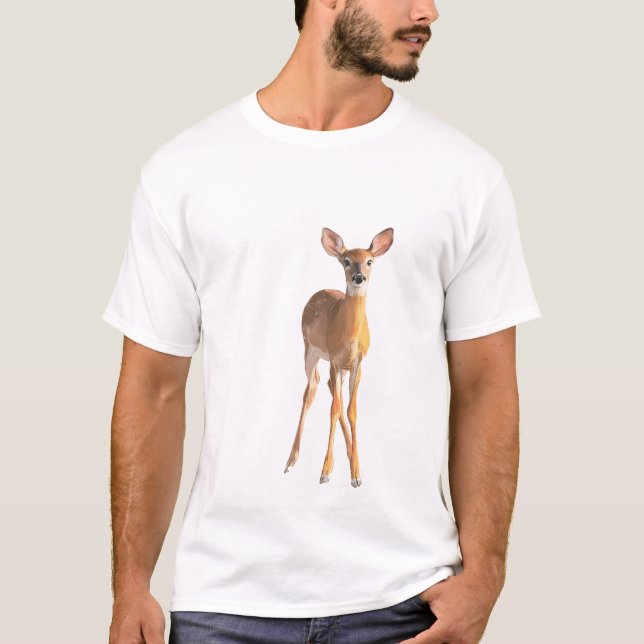 Gentle Fawn Silhouette T-Shirt (Vorderseite)