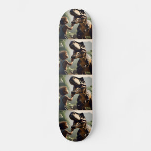 Gentle Giant: Der freundliche T-Rex, der einen Pat Skateboard