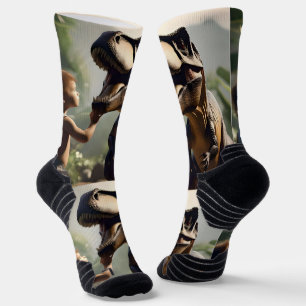Gentle Giant: Der freundliche T-Rex, der einen Pat Socken
