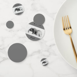 Gentle Giant Elephant Foto mit hoher Texttaste Konfetti