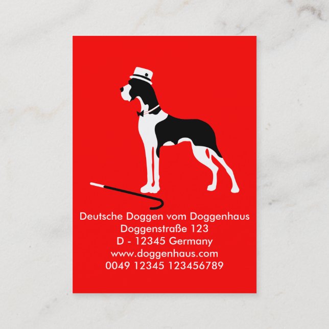 Gentle Giants Business Cards Visitenkarte (Rückseite)