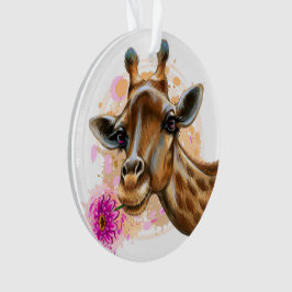 Gentle Giraffe Acrylschmuck Ornament