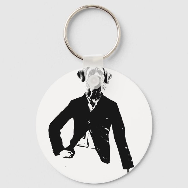 Gentle Great Dane Schlüsselanhänger (Vorderseite)