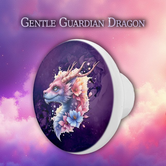 Gentle Guardian Dragon.  Keramikknauf (Von Creator hochgeladen)