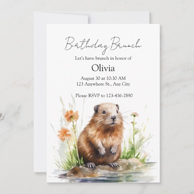 Gentle Guardian of the Meadow Einladung (Vorderseite)