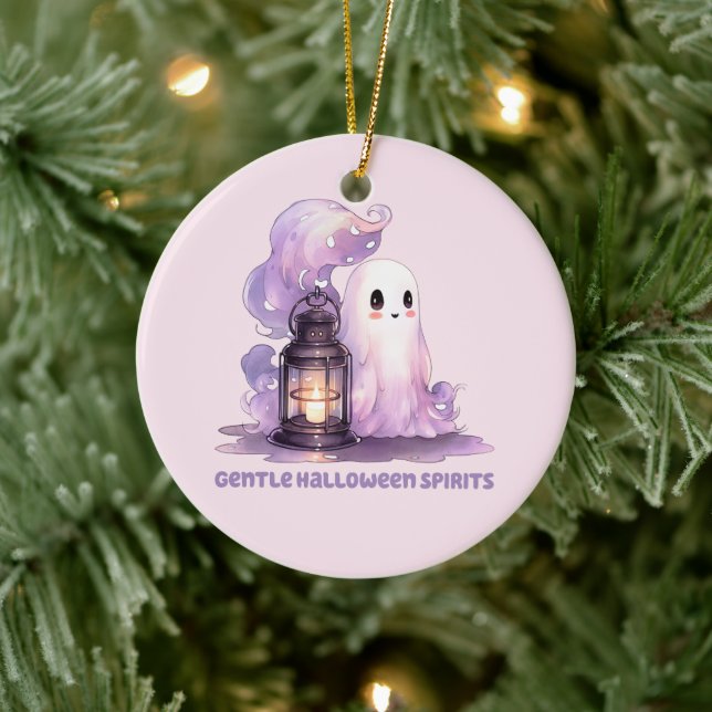 Gentle Halloween Spirits Keramik Ornament (Baum)