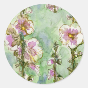 Gentle Mallow Runder Aufkleber