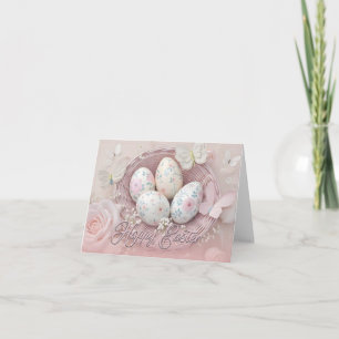 Gentle Oaster Joy with Floral Motif Karte