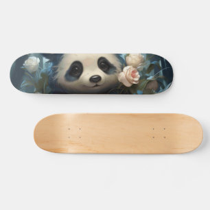 Gentle Panda Bear zwischen Dschungel-Rose Skateboard