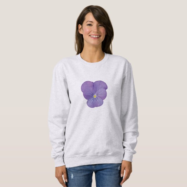 Gentle Pansy Long Sleeve Sweatshirt (Vorne ganz)