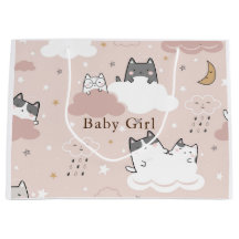 Gentle Pink Pattern Kitten