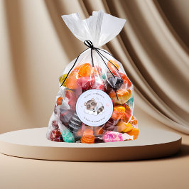 Gentle Raccoon Animal Boy Baby Dusche Vielen Dank Runder Aufkleber