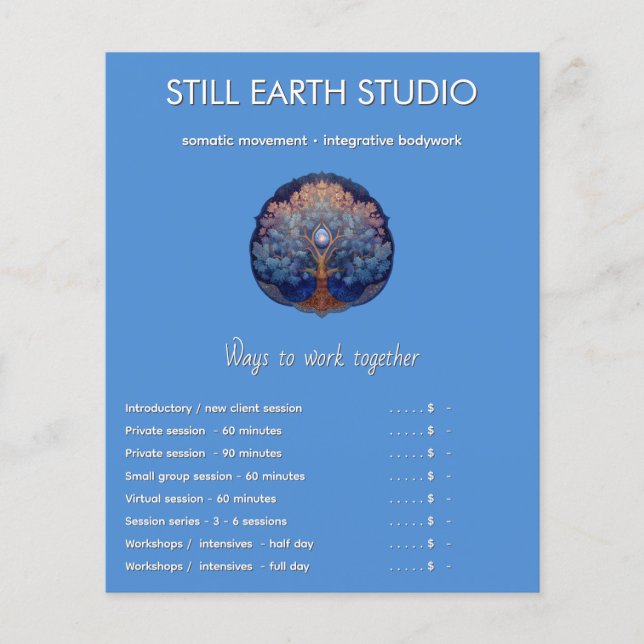 Gentle Radiance | Tree of Life Flyer (Vorne)