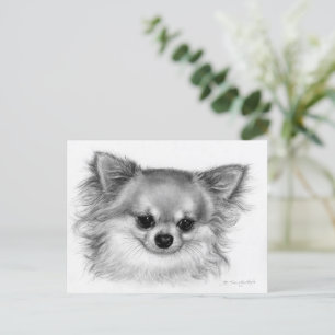 "Gentle Soul" Handgemalt Chihuahua Portrait Postkarte