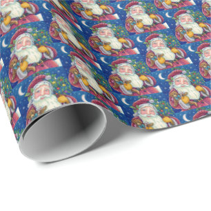 Gentle St. Nick CHRISTMAS SANTA WOHNGESTALTUNG GIF Geschenkpapier
