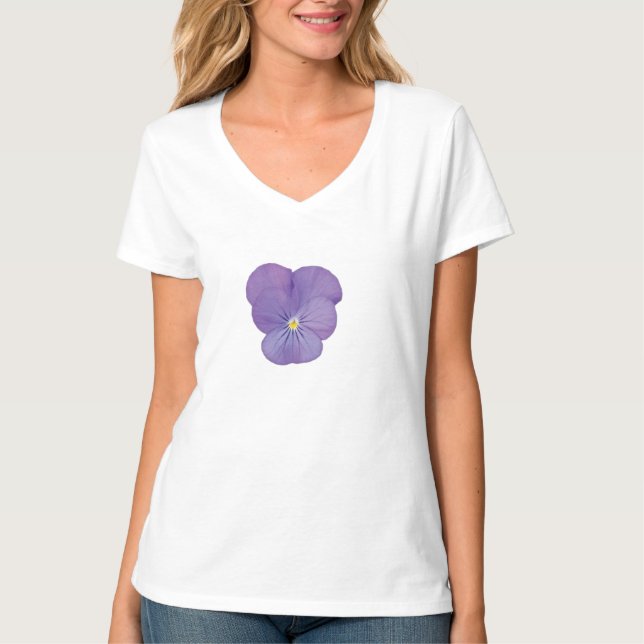 Gentle Strength - Pansy Blume T-Shirt (Vorderseite)
