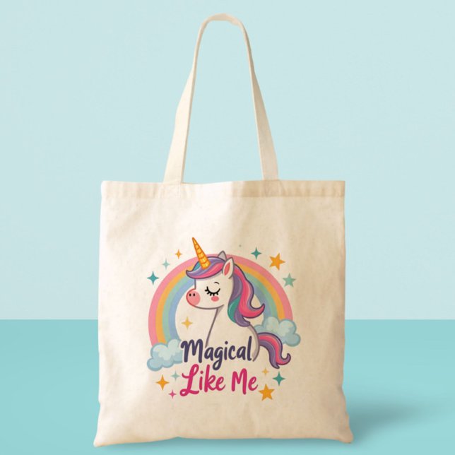 Gentle Unicorn mit Regenbogen Tragetasche (Von Creator hochgeladen)