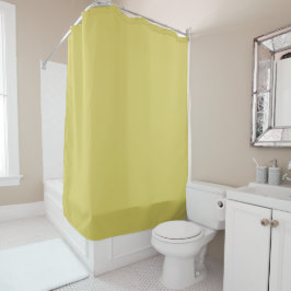 Gentle Warm Yellow Decorative Shower Curtain Duschvorhang