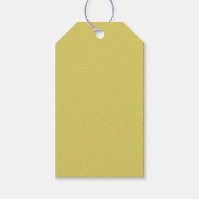 Gentle Warm Yellow Gift Tags Geschenkanhänger (Vorderseite)