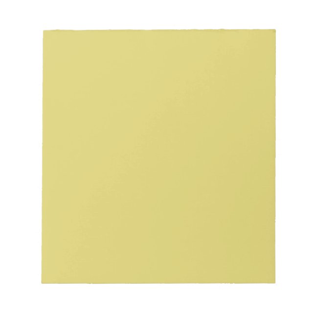Gentle Warm Yellow - Minimalist Notepad Notizblock (Vorderseite)
